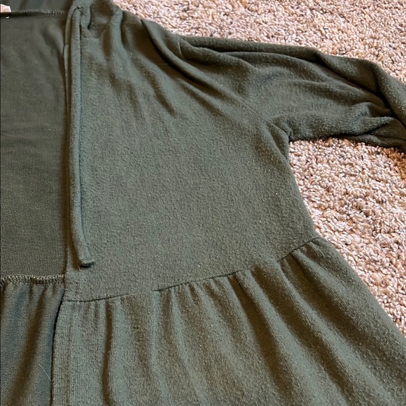 Olive Green Hooded Women's Jacket - Picture 6 of 6